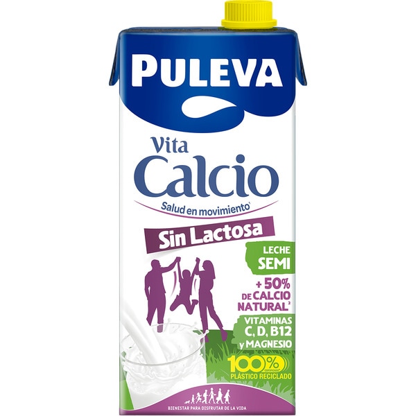 precios Puleva Leche Semidesnatada Enriquecida Con Calcio Sin Lactosa Brik 1 L en Hipercor