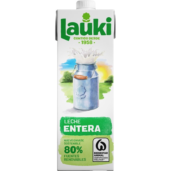 precios Lauki Leche Entera Brik 1 L en Hipercor