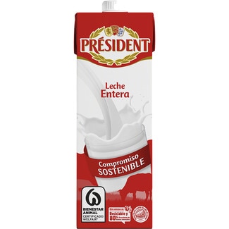 precios President Leche Entera Brik 1 L en Hipercor