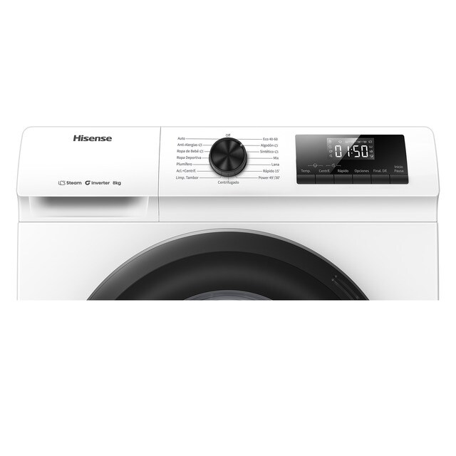 Thumbnail 3 de Hisense WF1Q8041BW Lavadora 8Kg Vapor Serie 1Q 🧺