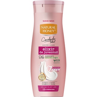 NATURAL HONEY AdvancedCare 7 in 1 Youth Elixir body lotion 48h with collagen and caviar flask 330 ml for dry skin