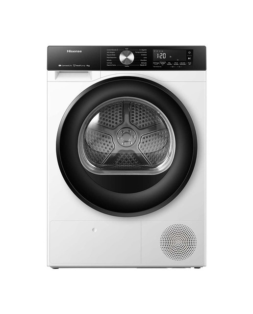 Secadora Hisense 9 kg Condensación, Bomba de calor  - DH3S902BW3. Reacondicionado grado B