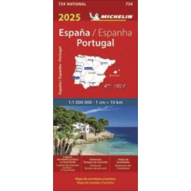 Mapa National España -Espanha, Portugal 2025 11734