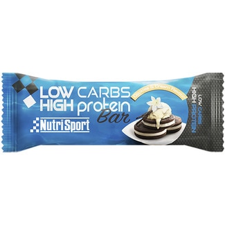 NUTRISPORT barrita proteica baja en carbohidratos sabor cookies & cream envase 60 g