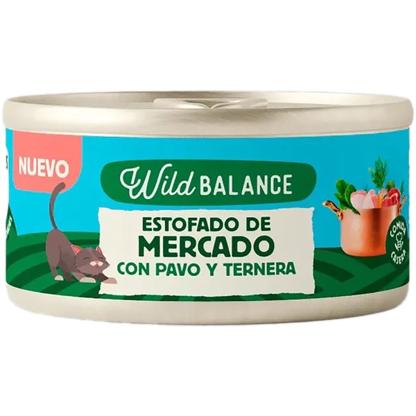 Feuchtfutter für erwachsene Katzen mit Markt-Ragout Pute und Rind Dose 80 g