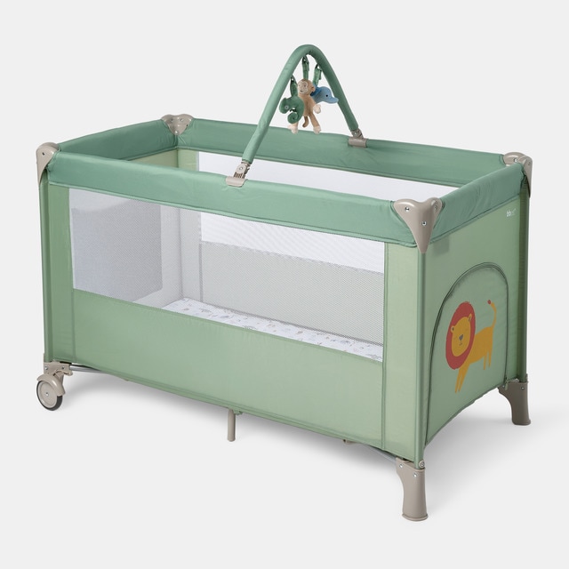 Cuna de viaje doble nivel con arco de juego Bbest Jungle