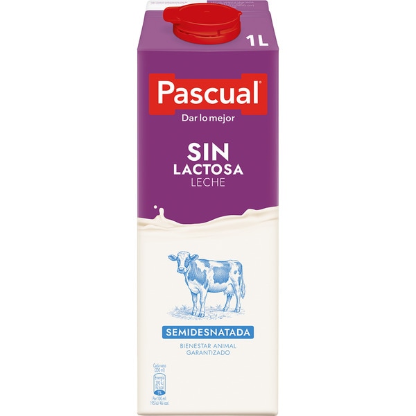 precios Pascual Leche Semidesnatada Sin Lactosa Brik 1 L en Hipercor