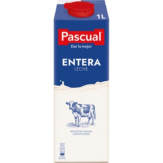 precios Pascual Leche Entera Brik 1 L en Hipercor