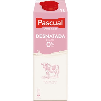 precios Pascual Leche Desnatada 0% Materia Grasa Brik 1 L en Hipercor