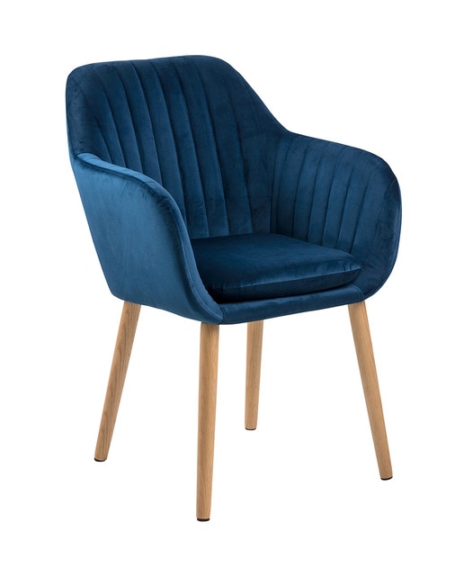 Sillón de comedor en terciopelo Holly El Corte Inglés.  Reacondicionado grado A