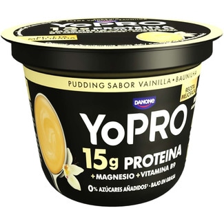 DANONE YOPRO vanilla flavour pudding with proteins no added sugar low-fat container 150 g