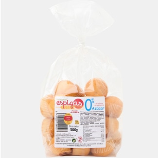 ESPIGAS mini magdalena cake 0% sugar bag 300 g