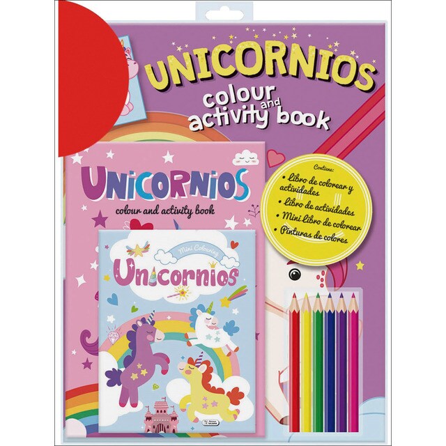 COLOUR AND ACTIVITY BOOK - UNICORNIOS
