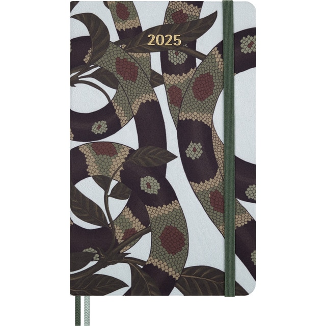 Agenda large 2025 semana vista tapa dura edición limitada Año de la Serpiente Moleskine multicolor en inglés.