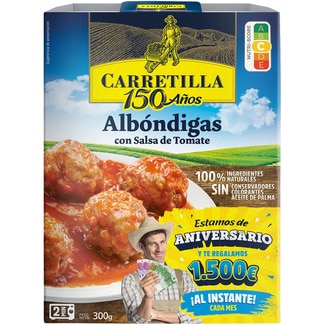 CARRETILLA albóndigas con salsa de tomate envase 300 g