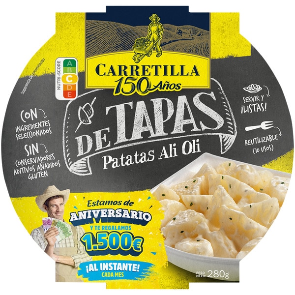 tapas de patatas ali oli sin gluten bol 280 g