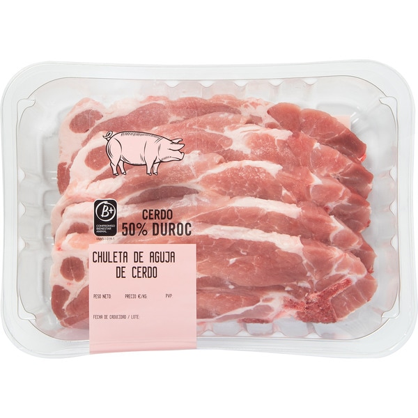 Pork chop 50% Duroc approximate weight tray 600 g