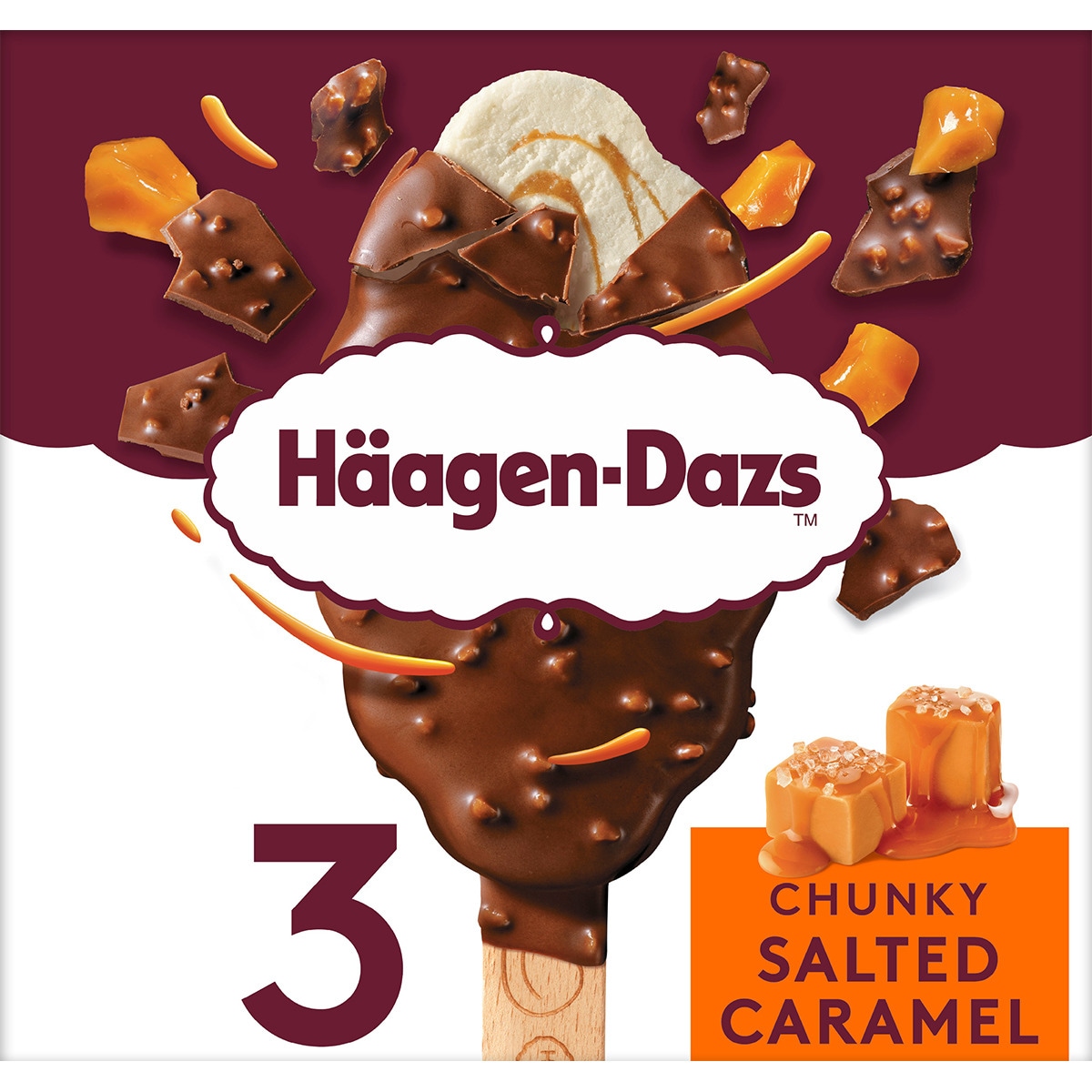 helado crunky salted caramel 3 unidades