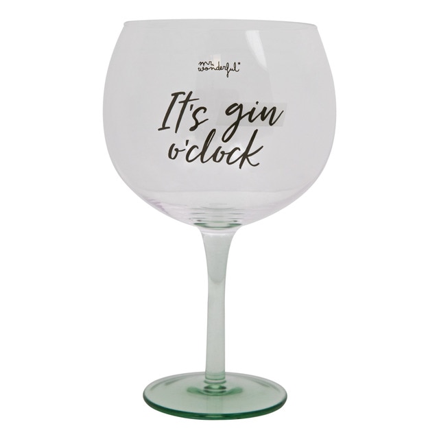 Copa de balón Mr Wonderful: It's gin o'clock.