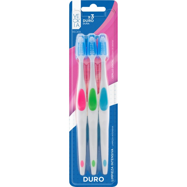 cepillo dental limpieza interdental duro blister 3 unidades