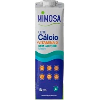 Mimosa Leite UHT Magro Cálcio sem Lactose embalagem 1 L