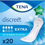 Pensos Incontinência Protetores Discreet Extra embalagem 20 unidades