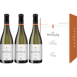 LA REVELIA vino blanco godello DO Bierzo estuche 3 botellas 75 cl