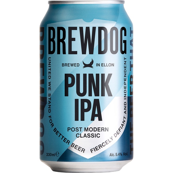 Punk Ipa cerveza rubia escocesa lata 33 cl