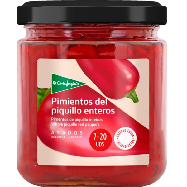 Pimentos de Piquillo Assados Inteiros frasco 275 g
