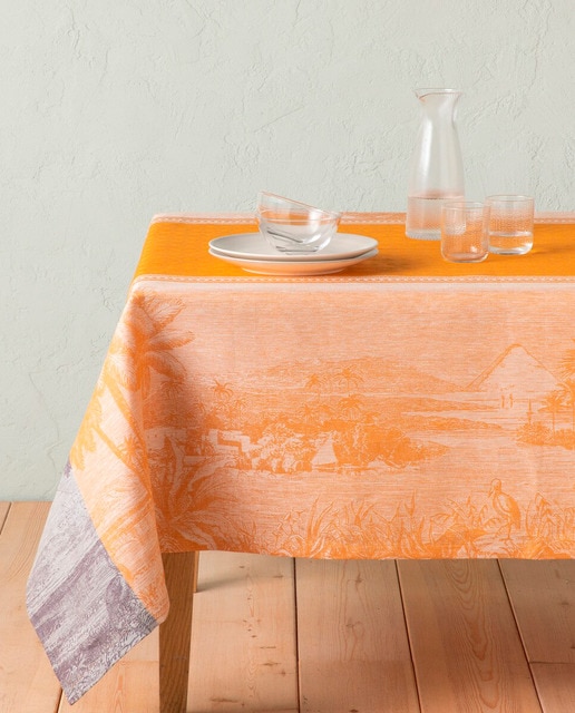 Mantel lino Croisière Sur Le Nil Le Jacquard Francais