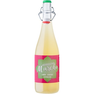 MARCHA kombucha de limón, jengibre y espirulina botella 750 ml