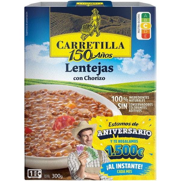 Linsen mit Chorizo Karton 300 g