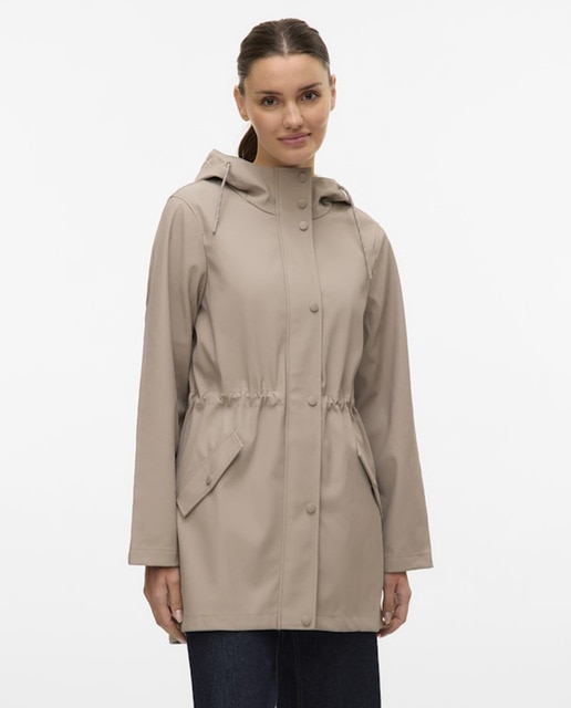 Vero Moda - Chubasquero de mujer manga larga con capucha.
