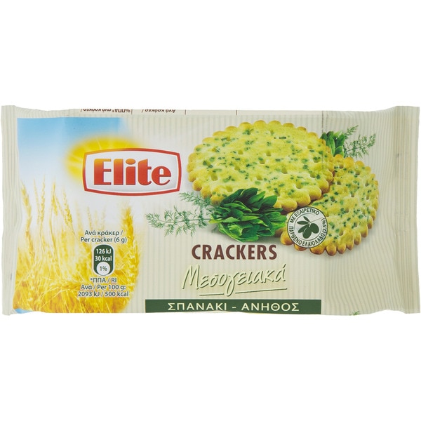 Cracker Spinat & Dill Paket 105 g