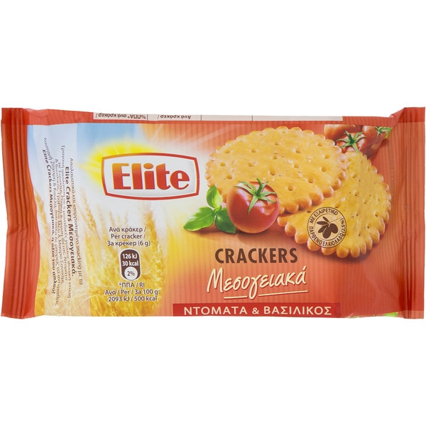 cracker tomate & albahaca paquete 105 g