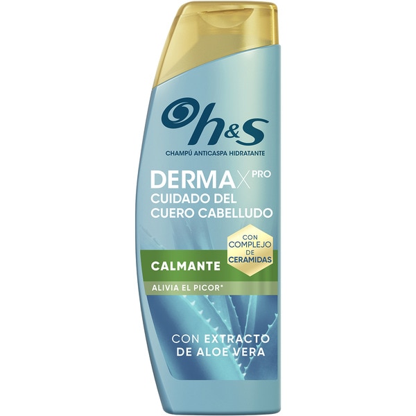 champú anticaspa Calmante con extracto de cactus, aloe activo y vitamina E frasco 300 ml para cuero cabelludo seco o con picor