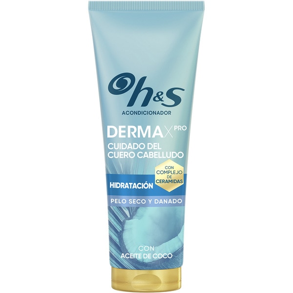 Derma X PRO Weichspüler Feuchtigkeit mit Kokosnussmilch, aktiver Aloe und Vitamin E Flacon 200 ml für trockenes Haar und Kopfhaut