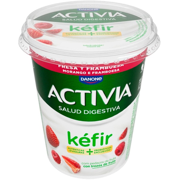 Kéfir Morango e Framboesa embalagem | 380 g