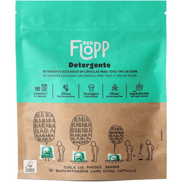 detergente ecológico para todo tipo de ropa Tasche 16 Kapseln