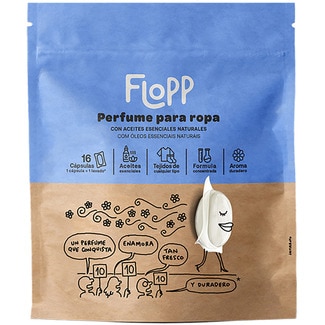 FLOPP perfume para ropa con aceites esenciales naturales bolsa 16 cápsulas
