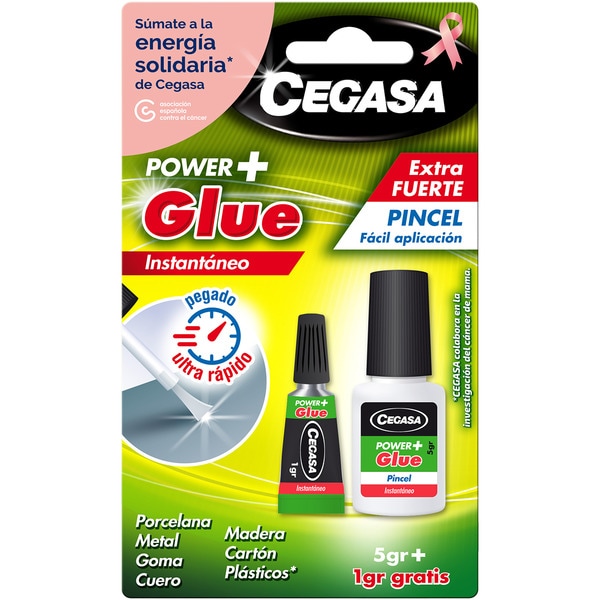 Power+ extra strong instant make-up brush glue 5 g blister 1 each