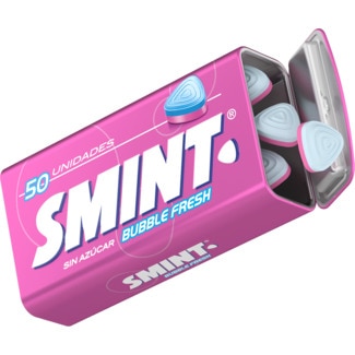 Smint Rebuçados Tin Bubble Fresh embalagem 35 g