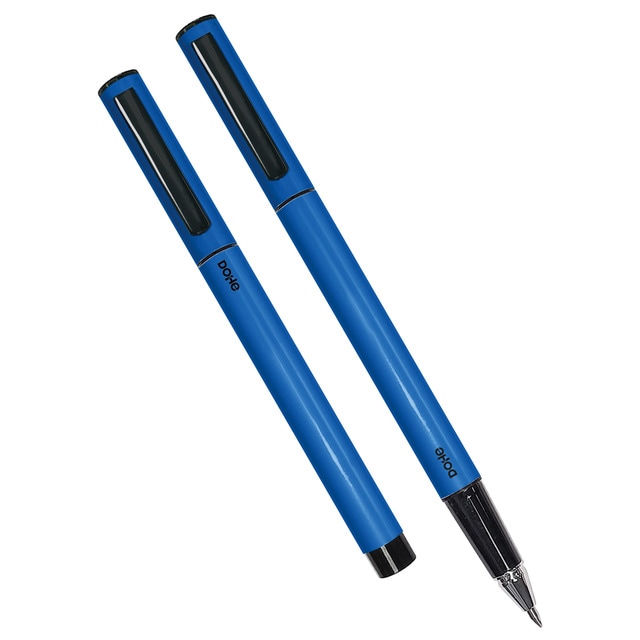 Bolígrafo de tinta de gel azul modelo Elipse marca Dohe color marino..