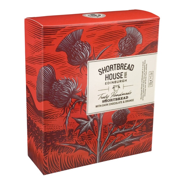 Galletas de mantequilla mini chocolate naranja Shortbread House of Edinburgh