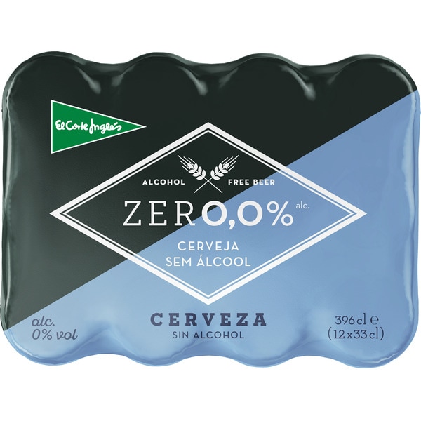helles traditionelles Bier Zero 0,0% alkoholfrei 12er-Pack Dosen 33 cl