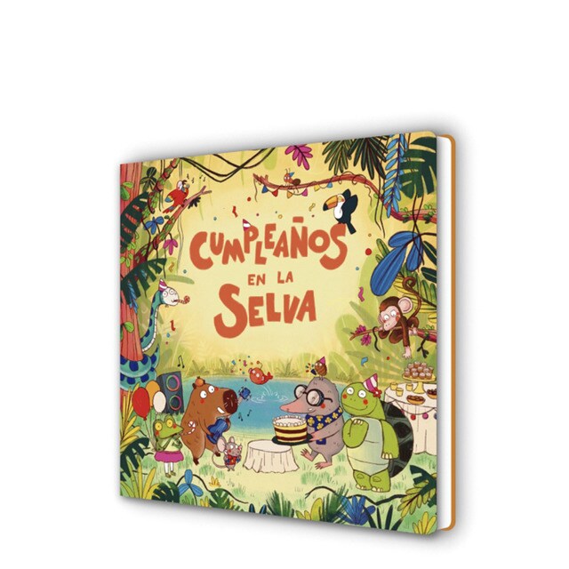 Cumpleaños en la selva: Libro de cartón con solapas divertidas