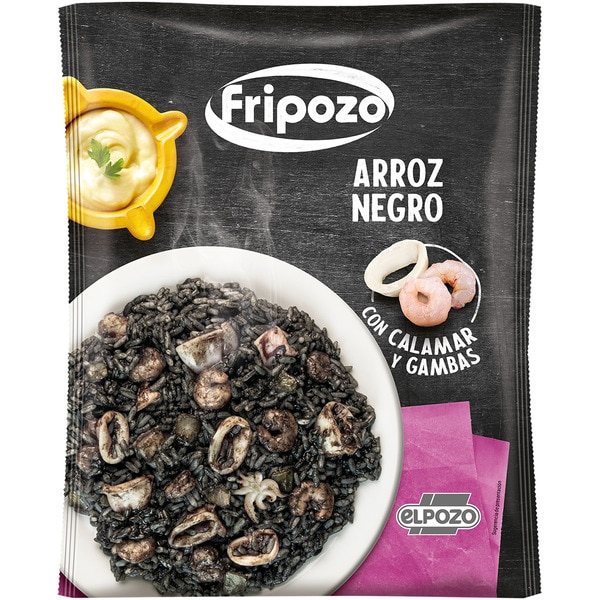 arroz negro con calamar y gambas Tasche 320 g