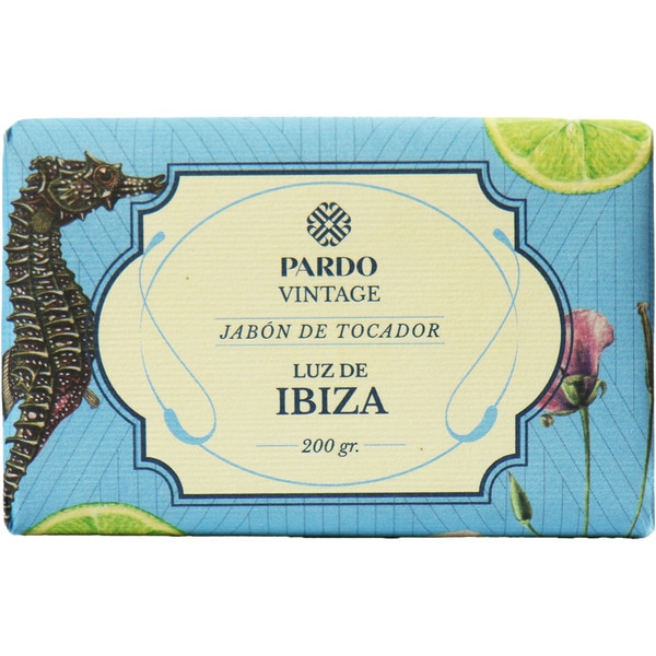 jabón de tocador vintage luz de Ibiza pastilla 200 g