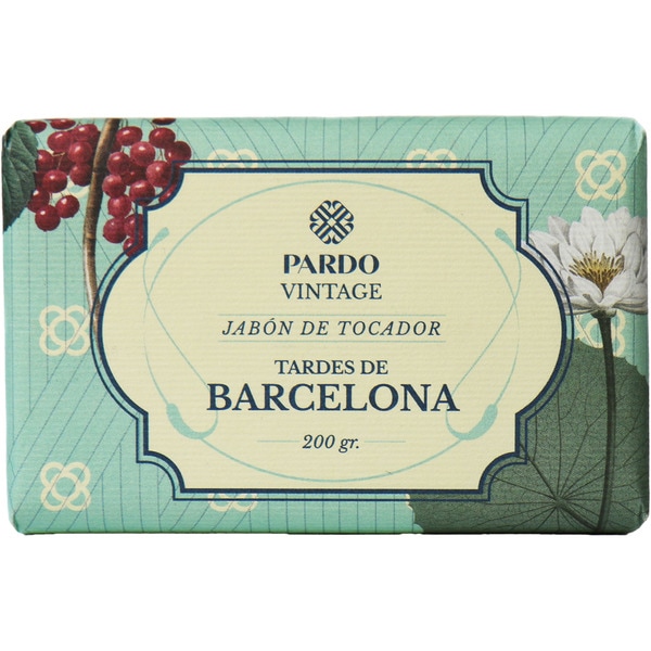 jabón de tocador vintage tardes de Barcelona pastilla 200 g