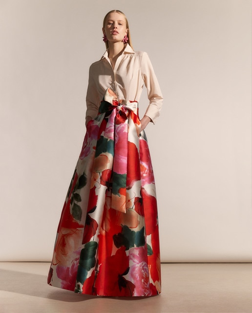 Vestido de manga francesa de mujer